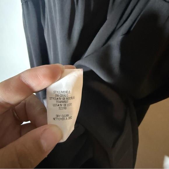 Helmut Lang Black Sleeveless Drawstring Waistband Midi Dress - Picture 9 of 10